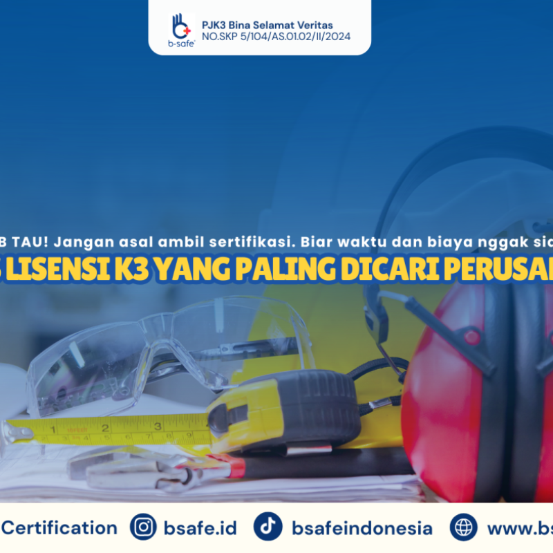 Jenis Lisensi K3 Paling Dicari